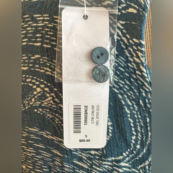 Soft Surroundings Oceo Gauze Tunic Abstract Small Top 2EW85 NWT - Picture 7 of 13